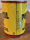 Vintage Pennzoil Metal 1 Qt Tough-film Motor Oil Can Advertising Graphic  Empty