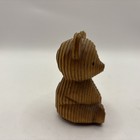 Vtg Japanese Cryptomeria Carved Wooden Bear 3   