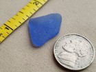 Genuine Beach Sea Glass Surf Tumbled Cornflower Light Blue Medium Frosted R01