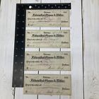 1800 s Check Lot Of 4 Sequential Chicago Felsenthal Gross Miller Bank Checks
