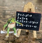 Vintage Fritz Bermann Austrian Bronze Miniature Sculpture Of Frog School W  Coa 