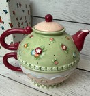 Mary Engelbreit Daffodil Girl Tea For One Vintage Tea Pot   Cup Original Box Euc