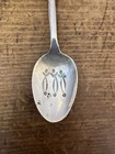 Antique Native American Navajo Silver Stamp Work Demitasse Spoon