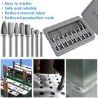 8pcs Tungsten Carbide Burrs Rotary Burr Set Head 1 4   Shank Die Grinder Bit