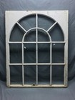 Large Antique 14 Lite Shabby Arched Glass Top Window 38x47 Vtg Chic Old 492-26b