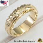 Elegant 18k Gold Plated Wedding Ring Jewelry Women Gift Sz 6-12