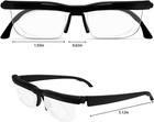 Dial Adjustable Glasses Variable Focus For Reading Distance Vision Eyeglasses Us