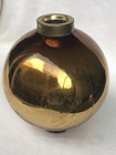    Gold Mercury   Lightning Rod Ball   With Very Rare Original Brass Caps   Tube
