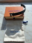Louis Vuitton Black Lv Logo Cuff Bracelet No Stone