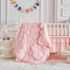 Bohemian Cotton Crib Bedding Set Rosa With Ruffles Comforter Ensemble