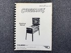 Bally Cybernaut Pinball Machine Game Manual Schematics Original