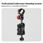 Dive Light Clamp Adjustable Flashlight Clamp With Tightening Knobs Compact
