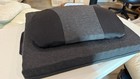 Genuine Purple Double Seat Cushion 2    18 x16    Back Cushion   Gently Used