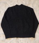 Todd Snyder Men s Black Speckled Merino Wool Blend Cardigan 