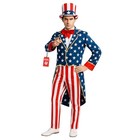 Uncle Sam Costume Adult  American Flag Suit Men  Uncle Sam Halloween Medium