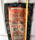 Antique Chinese Qing Dynasty Silk Embroidered Robe Panel C 1870 Gold Thread
