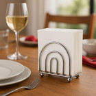 Chrome Paper Napkin Holder   Tissue Dispenser For Kitchen Countertops   Classic