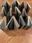 Twelve Vintage Mini Souvenir Fold Out Picture Books Of Various Cities In Italy 