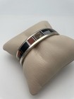 Vintage Navajo Manygoats Sterling Silver Native American Inlay Cuff Bracelet