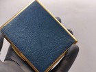 Vintage Mascot Blue   Gold Cigarette Case     Elegant Leather Card Holder Wallet