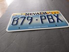 2003 Nevada License Plate 879 Pbx With Year Sticker The Silver State 