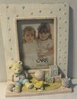 Nos Vintage 3d Teddy Bear Baby Photo Frame    holds 3 5   x 5    Picture   nursery Decor
