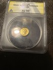 1853 1 Dollar Gold Coin Au 55 Details Anacs  Mount Removed   Polished Nice Rare
