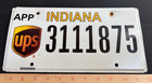 Indiana Ups Trailer License Plate App 3111875 United Parcel Service Vintage