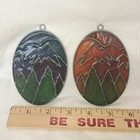 Vintage Suncatchers Mountains Forest Window Decorations Ornaments Stained Glass
