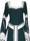 Women Girls Vintage Medieval Long Dress Renaissance Palace Gown Cosplay Costume