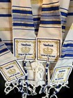 Xtra Large Royal Blue Yeshua Messianic Tallit Prayer Shawl  And Talit Zipper Bag