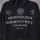 Ouija Women Hoodie Xs Mystifying Oracle Board Game Crop Oversize Goth Grunge