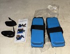 Adjustable Kids Ice Skates Double Runner Beginner Blue Boys Girls Dual Blades