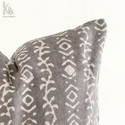 Floral Print Cotton Euro Shams  Hand Block Printed Cotton Canvas Cushion Cover