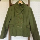 Ambition Size Large Women s Army Green Double-breasted Jacket Blazer Utility