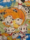 Vintage Disney 101 Dalmatians Fitted Twin Sheet All Over Print Dogs Mushrooms