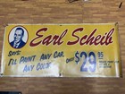 Earl Scheib Vinyl Banner 4x10  Vintage Car Garage Banner Auto Shop Wall Decor