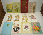 66 Vintage Greeting Cards 1950s 1960s 1970s 1980s Floral Nature Craft Lot Used