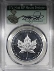 2019  5 Maple Leaf Silver Modified Pcgs Pr70 Thomas S  Cleveland Signed