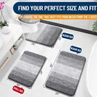 Olanly Bathroom Rugs Mat 30x20  Extra Soft Absorbent Microfiber Bath Rugs Grey