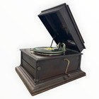 Antique Columbia Grafonola Phonograph C1915-1920 Mahogany Tabletop Record Player