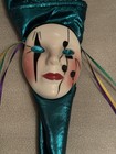 Vintage Painted Mardi Gras Ceramic Mask Wall Hanging Napkin Novelty
