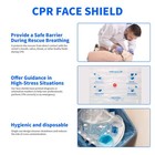 6 Pack Cpr Mask With One-way Valve  Emergency First Aid Face Shield Key Ring