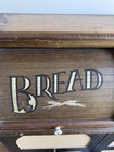 Vintage Bread Box Midcentury Wood Roll Top Primitive Rustic Cottage  Farmhouse