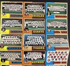 1975 Topps Baseball Team Checklist Cards Uncut Sheet Unmarked