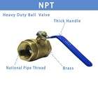 1 Inch Npt Female Threaded Brass Ball Valve 600 Wog Heavy Duty Full Port