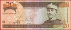 Dominican Republic 20 Pesos 2002 P 169b Xf   aunc Free Shipping From 100 