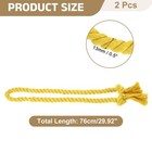 2pcs Rope Curtain Tiebacks  30  Polyester Tassel Curtain Holdback  Yellow