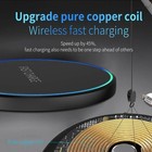15w Wireless Charger Usb Fast Charging Pad For Samsung Iphone 16 15 14 13 12 11