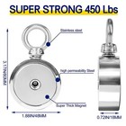 Up To 1500 Lbs Fishing Magnet Kit Pull Force Strong Neodymium   Carabiner  Rope